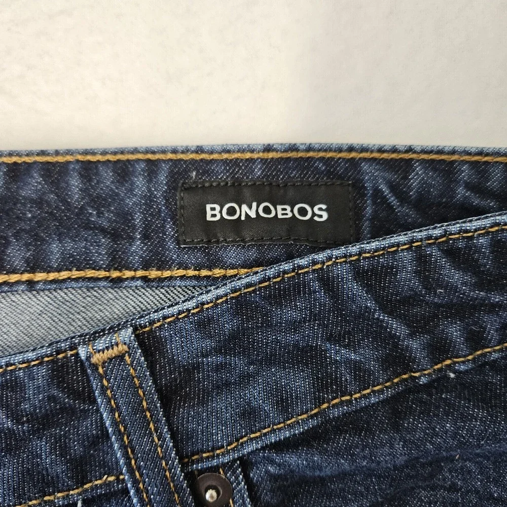 Bonobos Mens Jeans 40x32 Slim Dark Wash